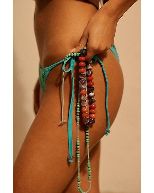 Free People Brown Sabina Semiprecious Stone Choker