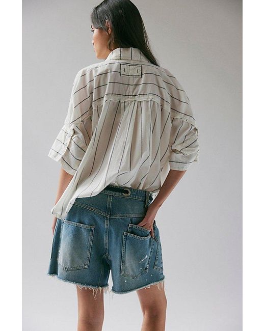 Free People Red Moxie Shorts