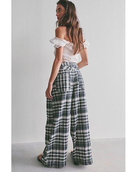 Free People Multicolor About It Baggy Puckered Pants
