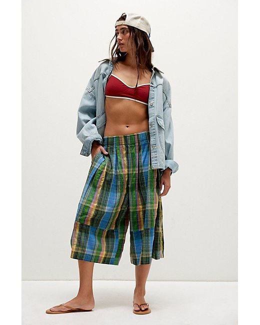 Free People ★ Ivy Cropped Pull-On Culotte Pants Free People Ivy Cropped Pull-On Culotte Pants in Blue | Lyst