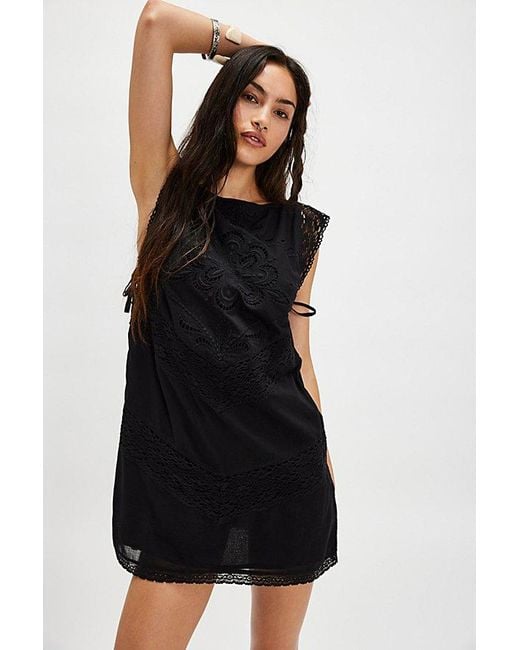 free people winifred mini dress Free People Winifred Mini Dress in Black