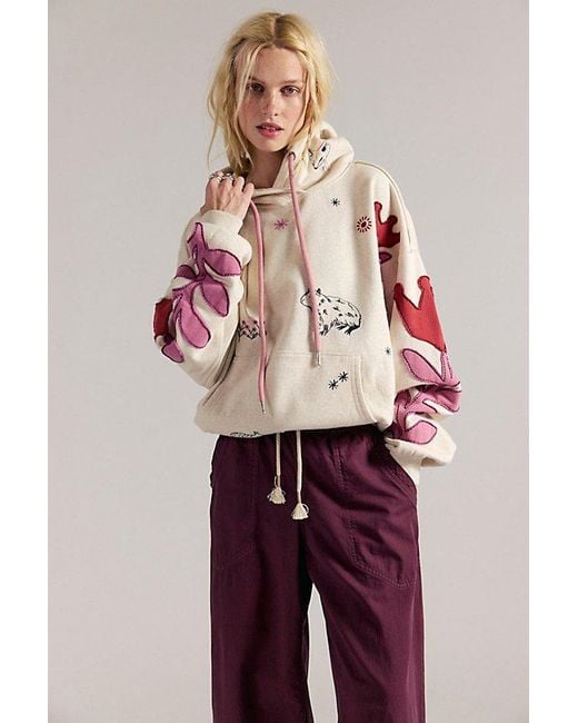 Free People Red For All Hoodie