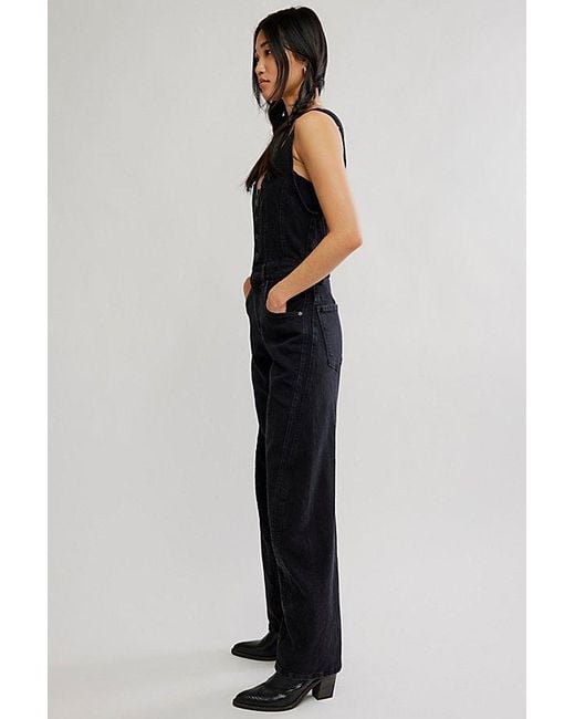Free People Blue Corsica Twisted Seam Jumpsuit