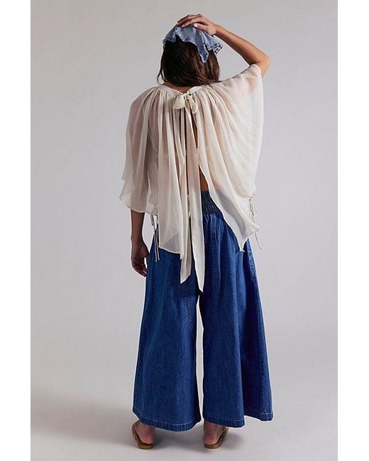 Free People Blue Valencia Harem Jean
