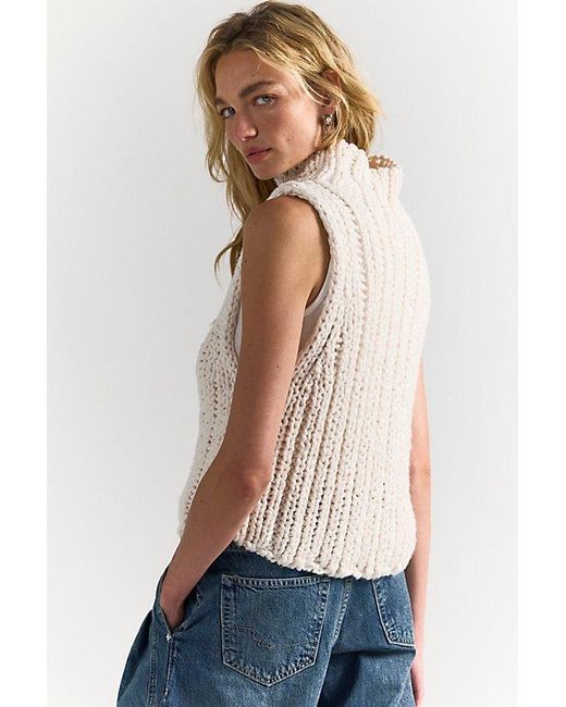 Free People Brown Lola Knit Tank Top