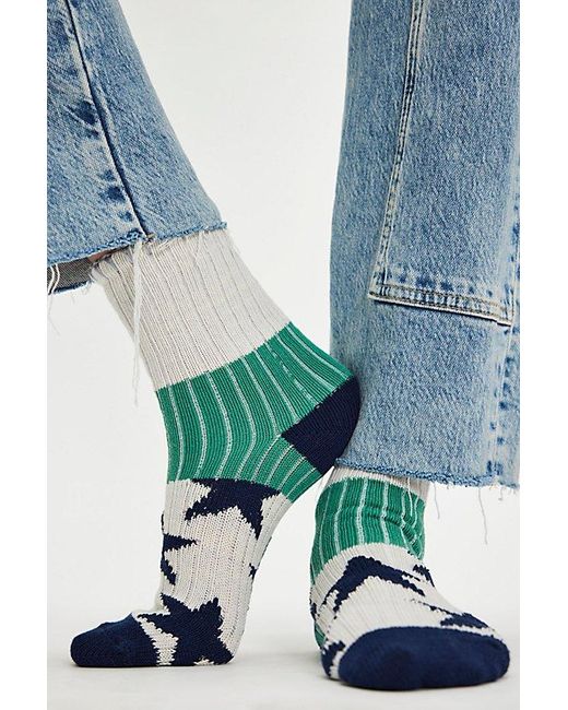 Free People Blue Seeing Stars Socks