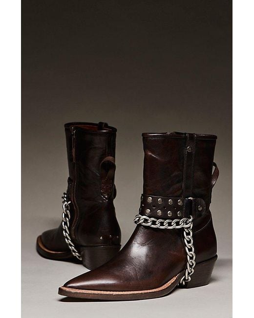 Free People Multicolor Aiden Chain Boots Shoe