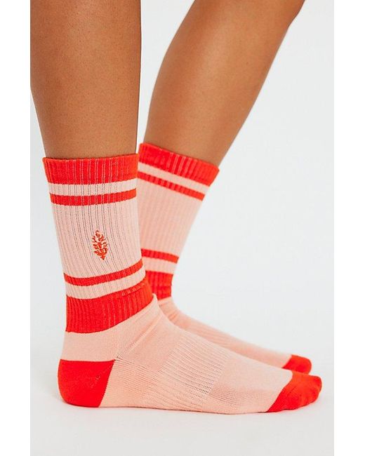 Fp Movement Red Spring Break Prep Socks