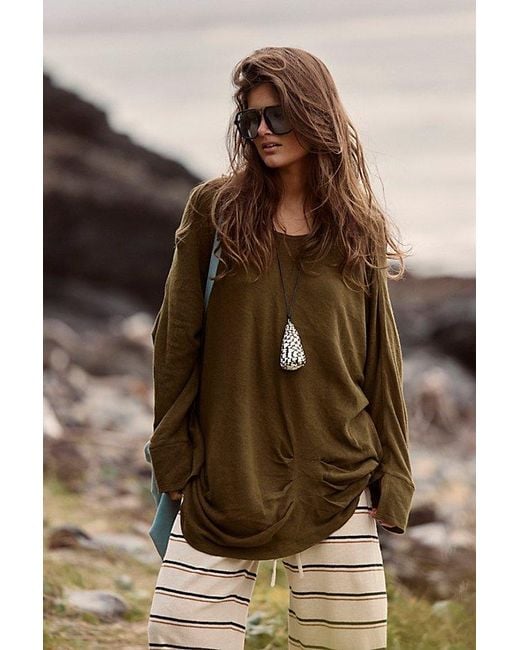 free-est Brown Bahari Top By