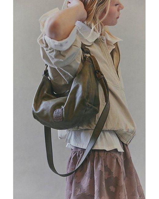 Free People Gray Addison Shoulder Bag