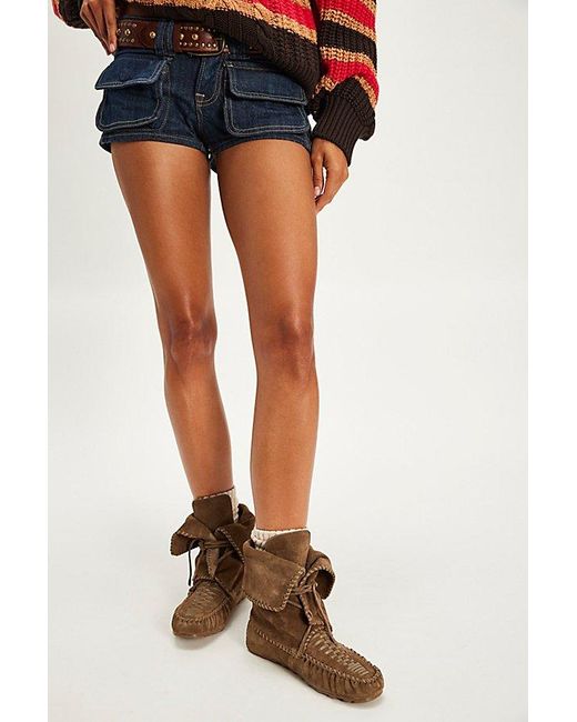 Free People Brown Misty Moccasin Boots