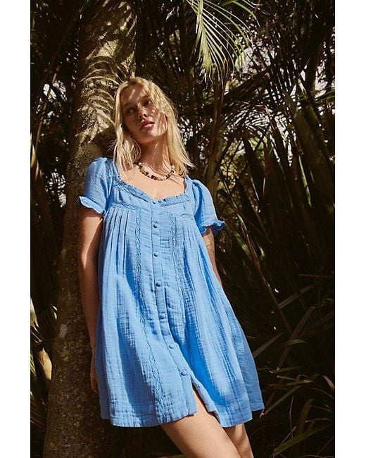 free-est Blue Tilly Mini Dress By