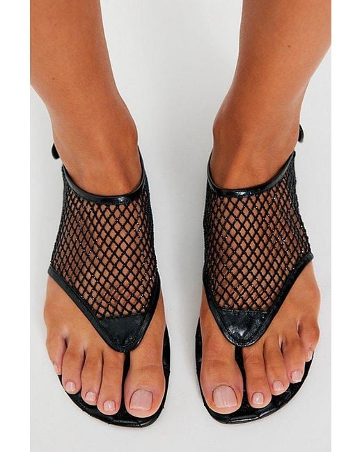Bibi Lou Brown Ruby Mesh Sandals By