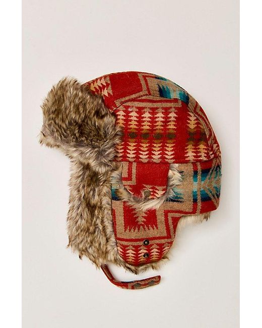 Pendleton Red Trapper Hat
