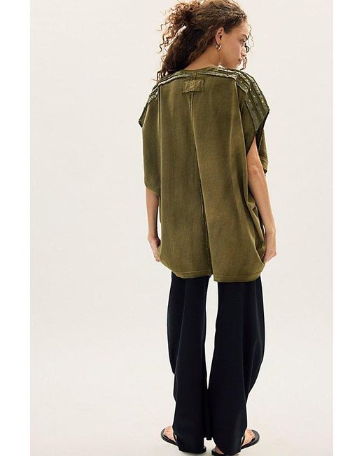 Free People Green Studded Glory Tee