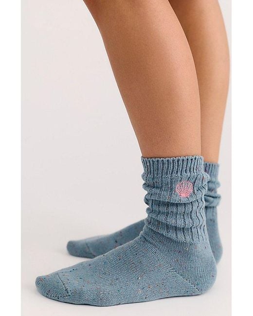 Free People Blue Halcyon Heritage Sock Pack