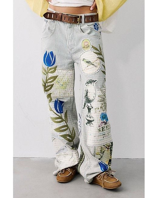 Free People Multicolor Holland Boyfriend Jeans
