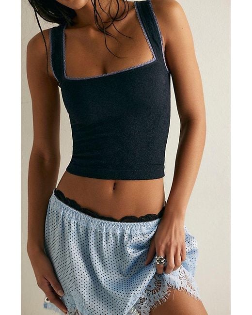 Intimately By Free People Blue Sweet Point Seamless Cami By
