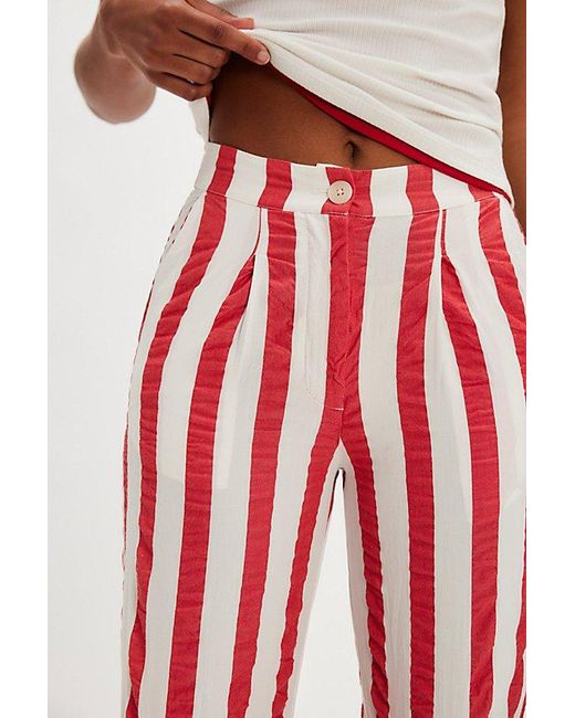 Thinking Mu Red Manolita Pants