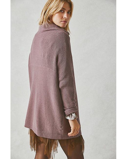 Free People Brown Ottoman Slouchy Tunic