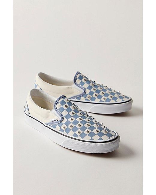 Vans Gray Classic Rhinestone Slip-Ons