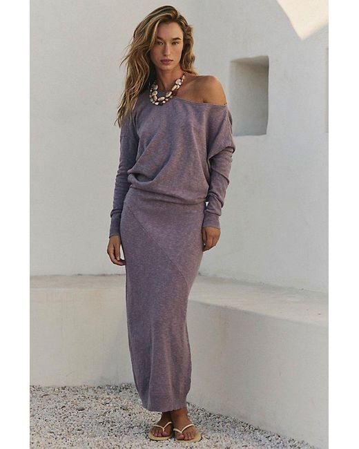 Free People Gray Hollis Sweater Midi Dress