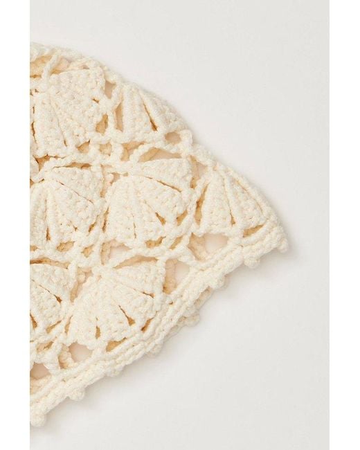 Free People Brown Cora Crochet Cap