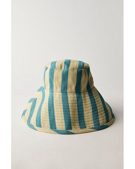 Free People Green Oversized Washed Bucket Hat