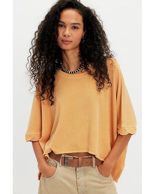 Free People Brown Cc Tee