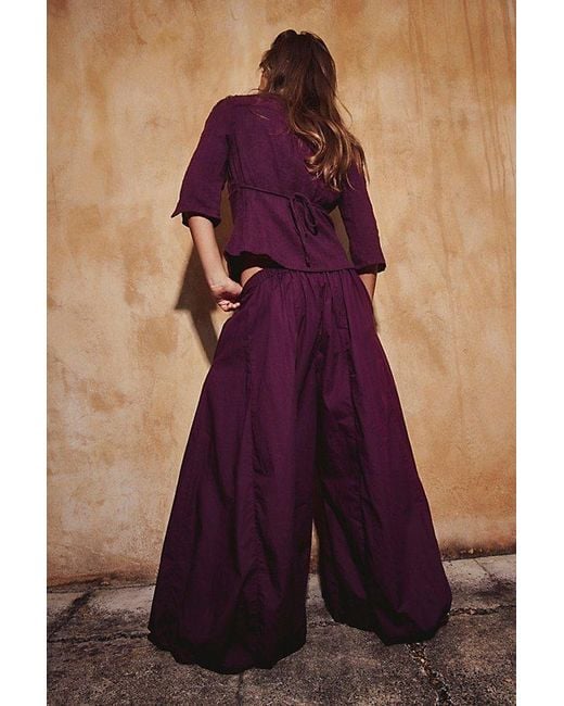 free-est Purple Breanna Top By