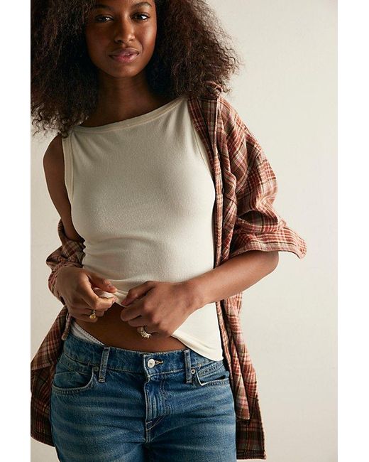 Intimately By Free People Blue Easy Escape Tank Top By