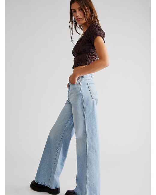 Free People Denim Wrangler The Bonnie Low-slung Loose Flare Jeans in ...