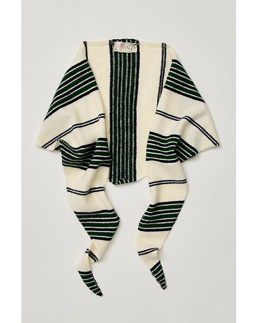 Free People Multicolor Rugby Triangle Scarf
