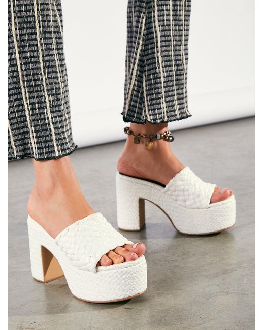 platform woven sandals