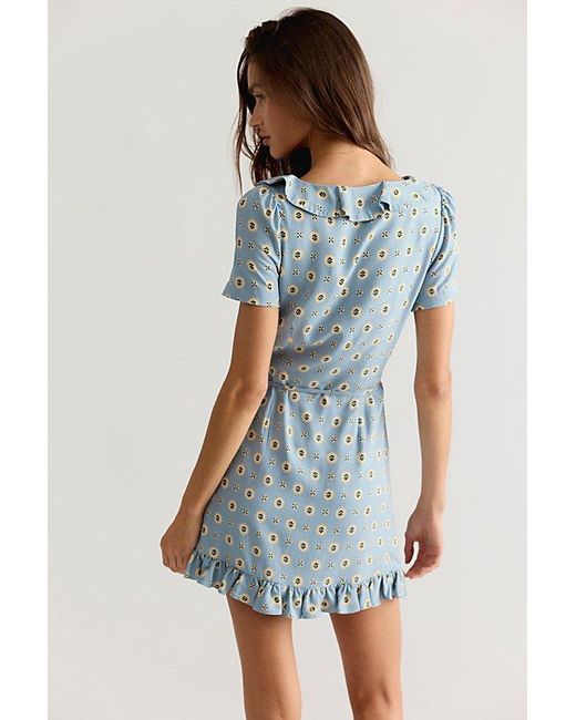 Free People Blue Wildest Dreams Mini Dress