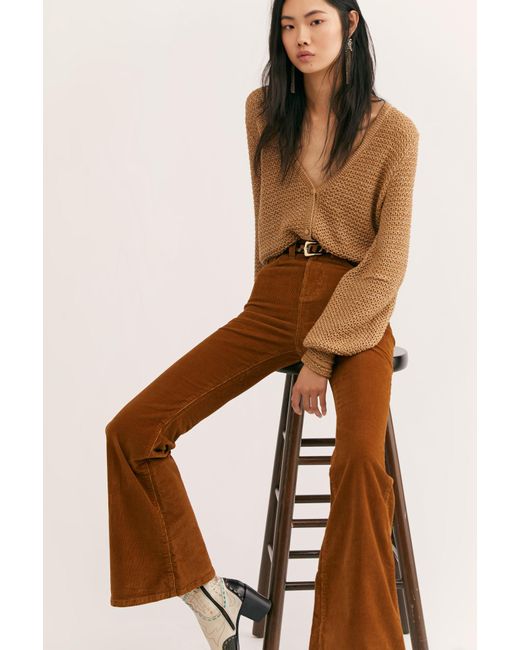 Lee Corduroy High-rise Flares 