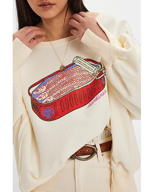 Free People Multicolor Graphic Camden Pullover