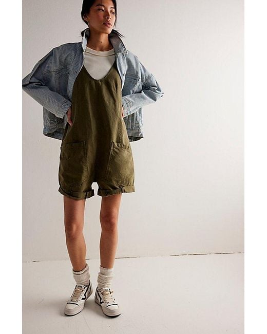 Free People Green We The Free High Roller Shortall