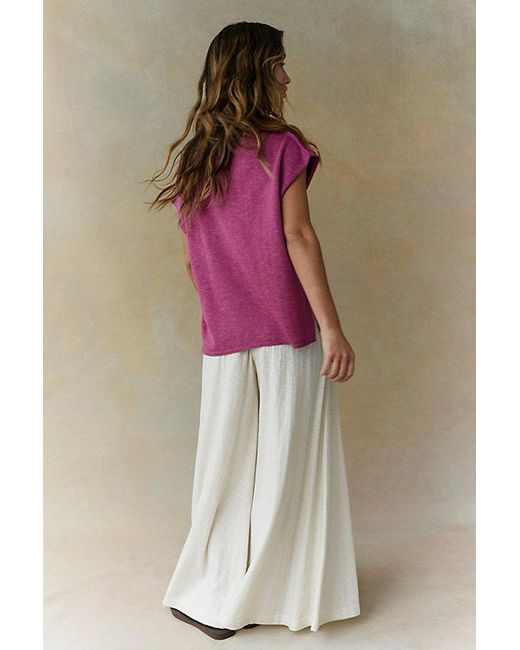 free-est Pink Marina Del Sol Sweater Top By