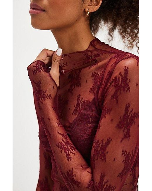 Intimately By Free People Red Lady Lux Layering Top