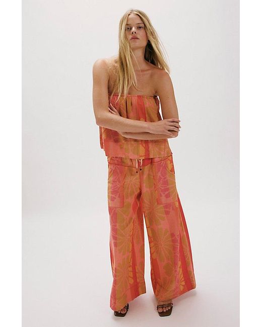 Free People Red Devella Set