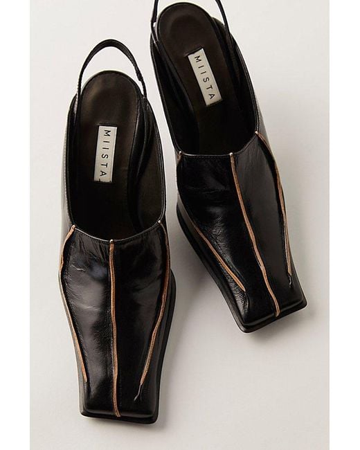 Miista Black Abigail Mules