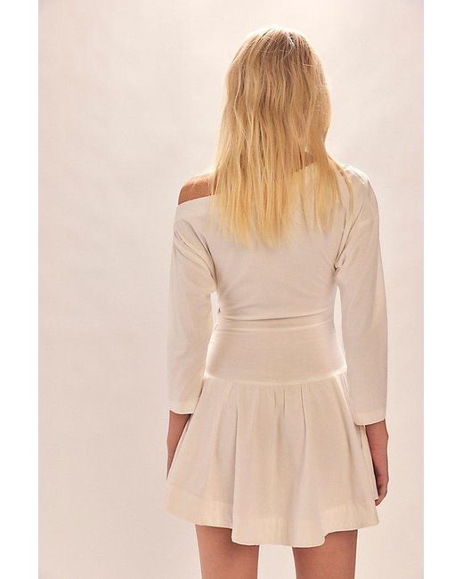 free-est Natural Junie Drop-Waist Mini Dress By