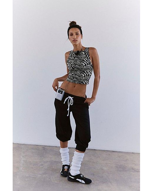 Fp Movement Black Flutter Cropped Joggers