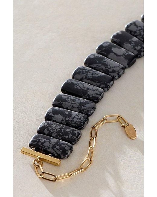 Free People Natural Dunes Recon Stone Anklet