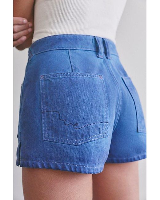 Free People Blue Bettie Sailor Shorts