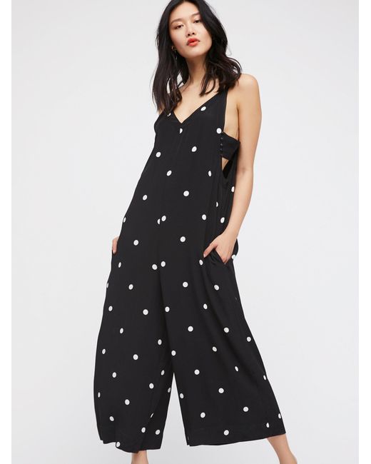 free people polka dot jumpsuit