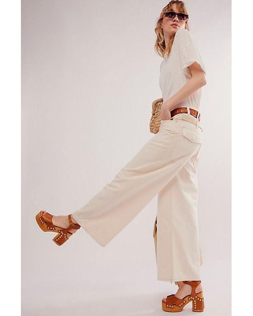 Free People Natural Cecily Clogs