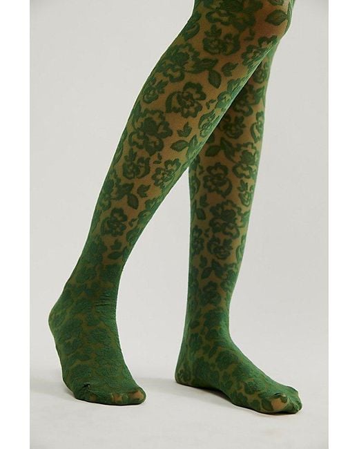 Floral Lace Vine Tights