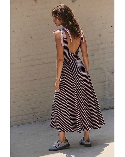 free-est Brown Cecelia Midi Dress By